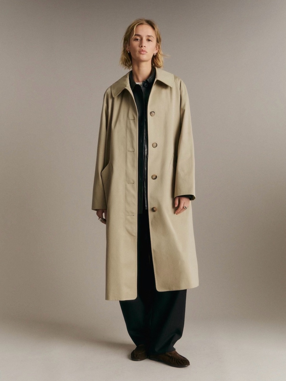 Sezane Clyde Coat 34 Light Beige
